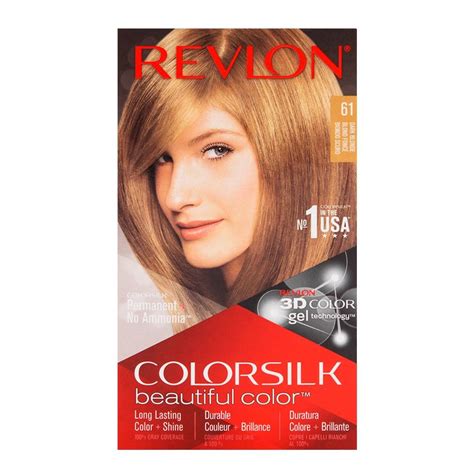 revlon dark blonde 61 before and after|revlon colorsilk after color hair conditioner.